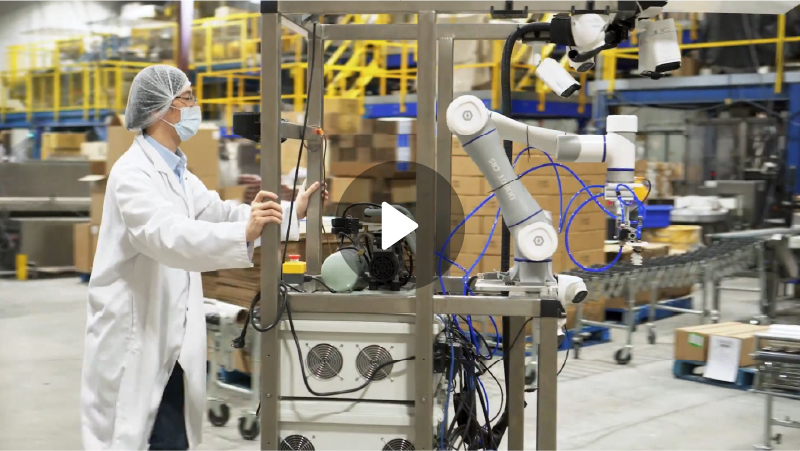 柔性碼垛,模塊化碼垛,協(xié)作機器人碼垛,快速部署,產(chǎn)線升級,越疆科技、吉百利